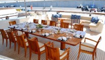 LADY DEE -  Aft deck al fresco dining